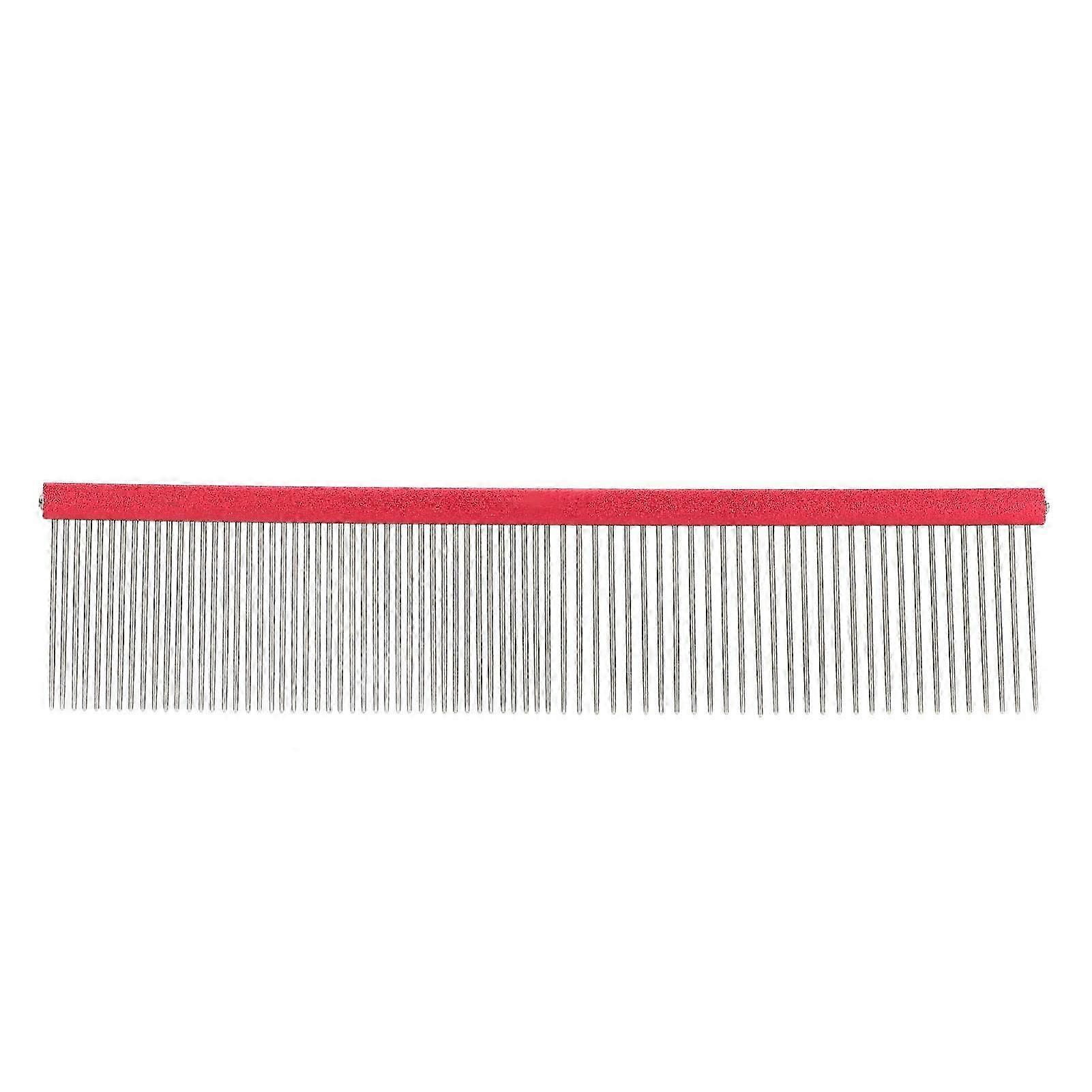Pet Steel Comb with Rounded Ends for Dog Grooming, 16cm/6.3in, Suitable for Different Coat Densities
