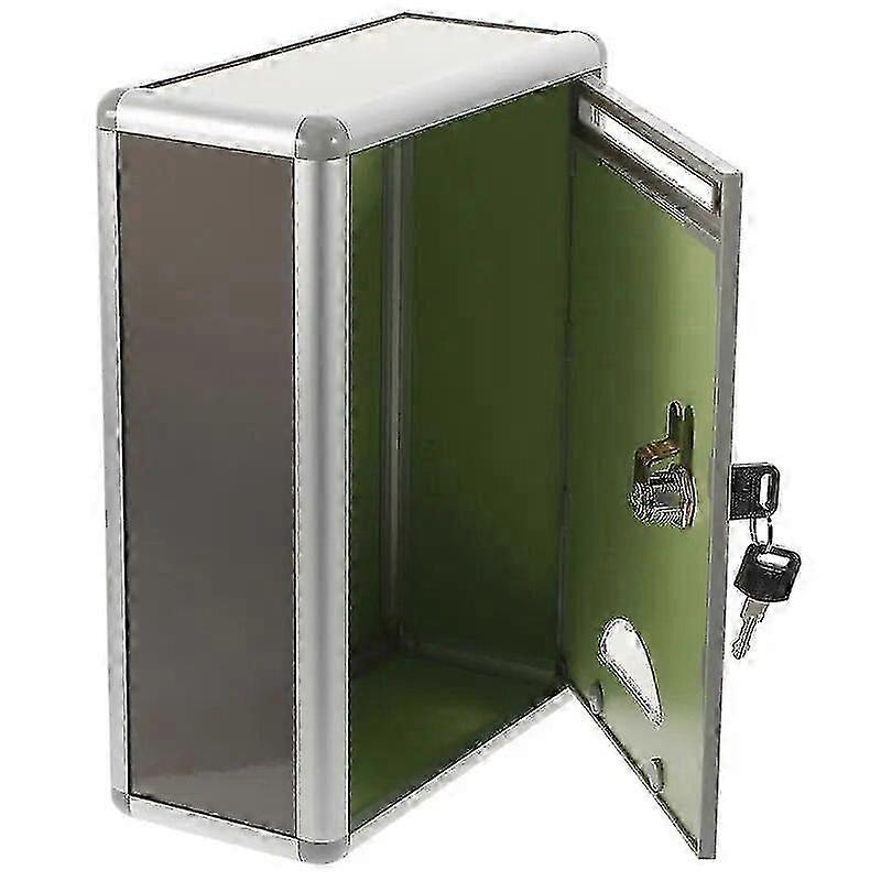 Wall Mounted Locked Community Small Suggestion Box Mailbox With Lock for Message and Complaints