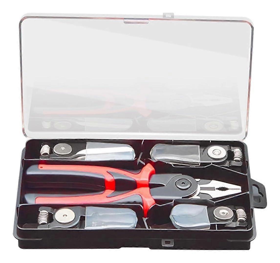 5 in 1 Multi-Tool Set with Wire Cutter, Stripper, Crimping Pliers, Lineman's Pliers, and Scissors for Electrical Tasks