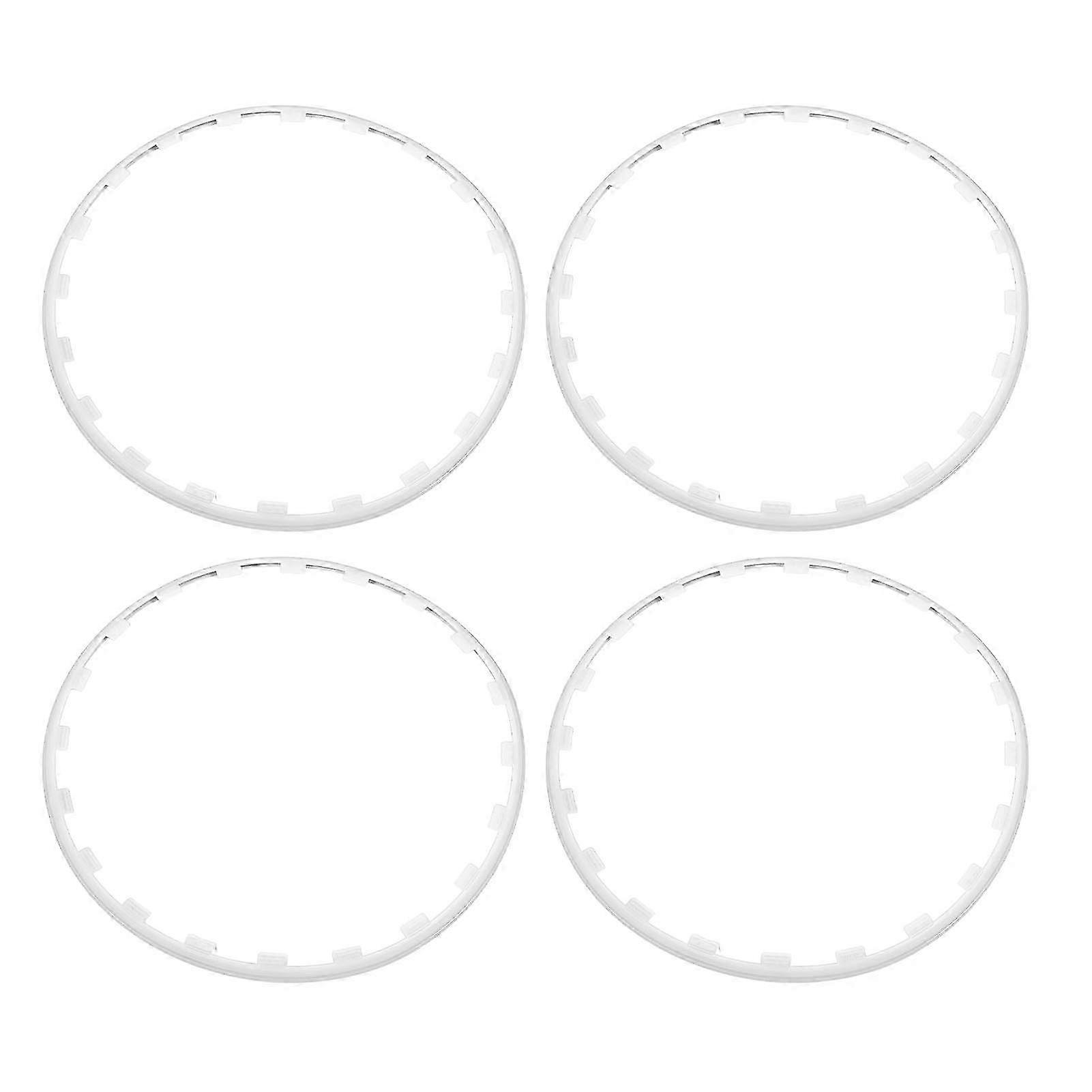 4Pcs Stylish Sturdy Wheel Rim Protector Ring for 19 Inch Wheels Replacement for a Certain Brand Model Y White