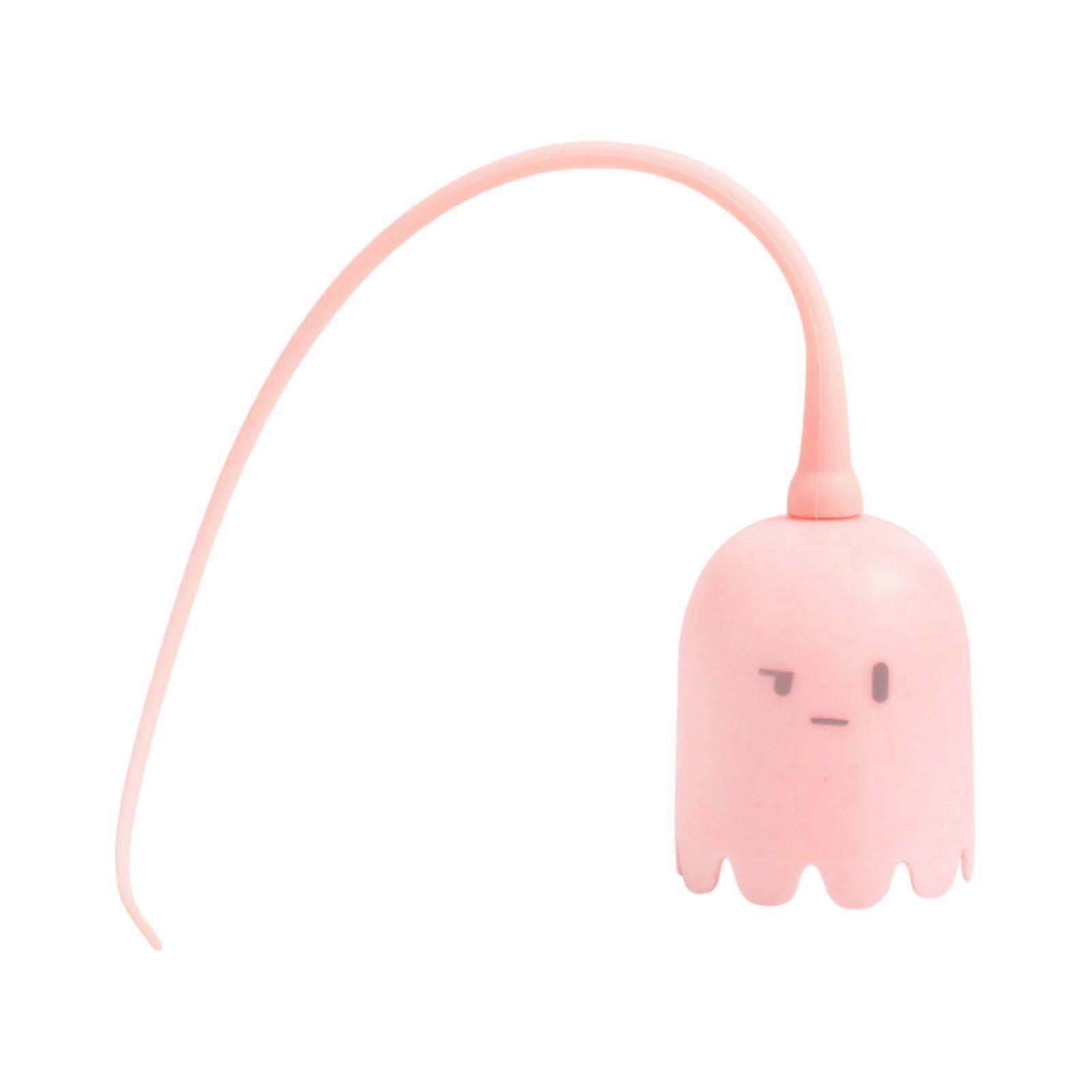 Cat toy with rotating tail for endless entertainment Soft and for cats Interactive cat toy made of silica gel Pet supplies, Pink