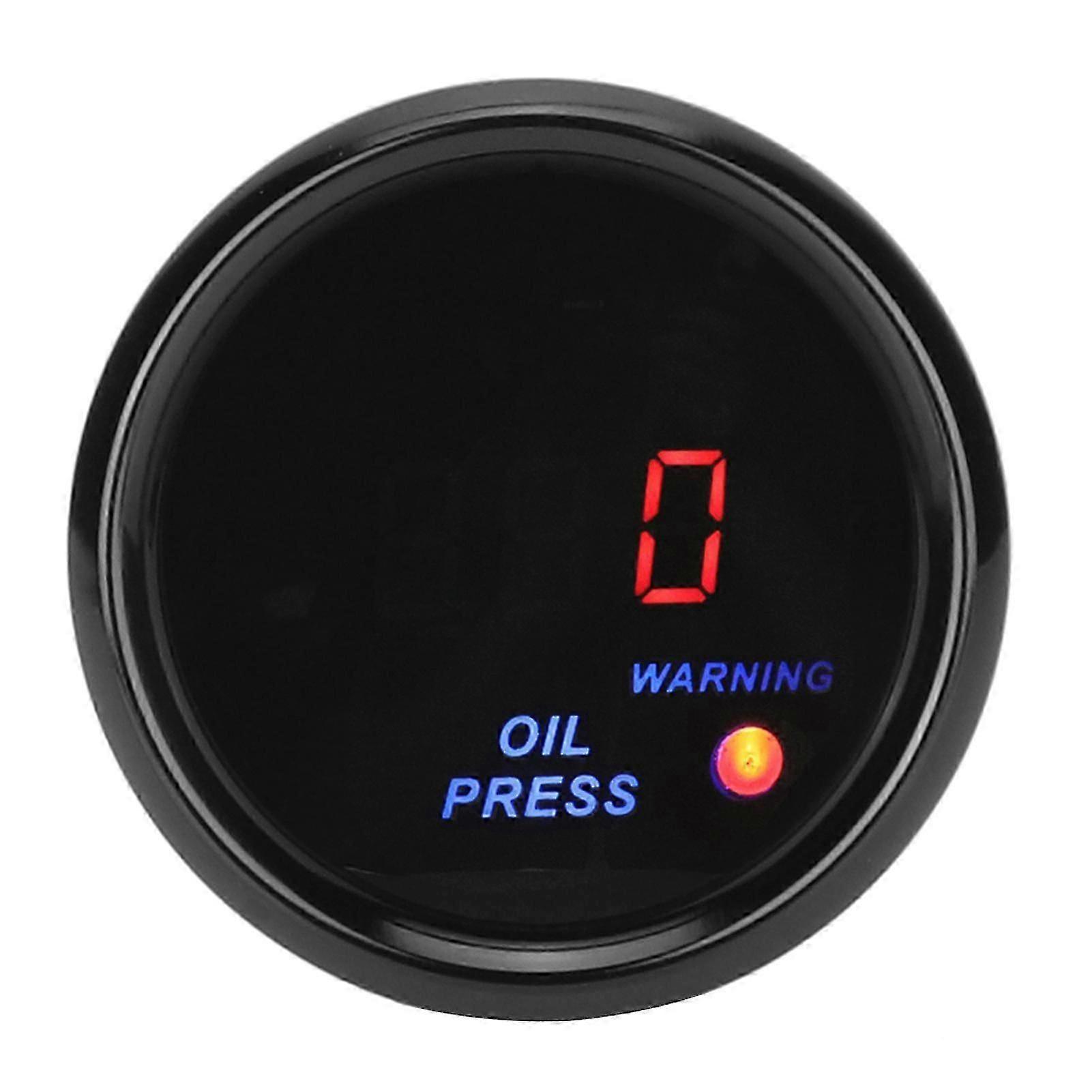 Manometro dell'olio con display a LED digitale automatico 2 pollici parti di modifica della luce rossa