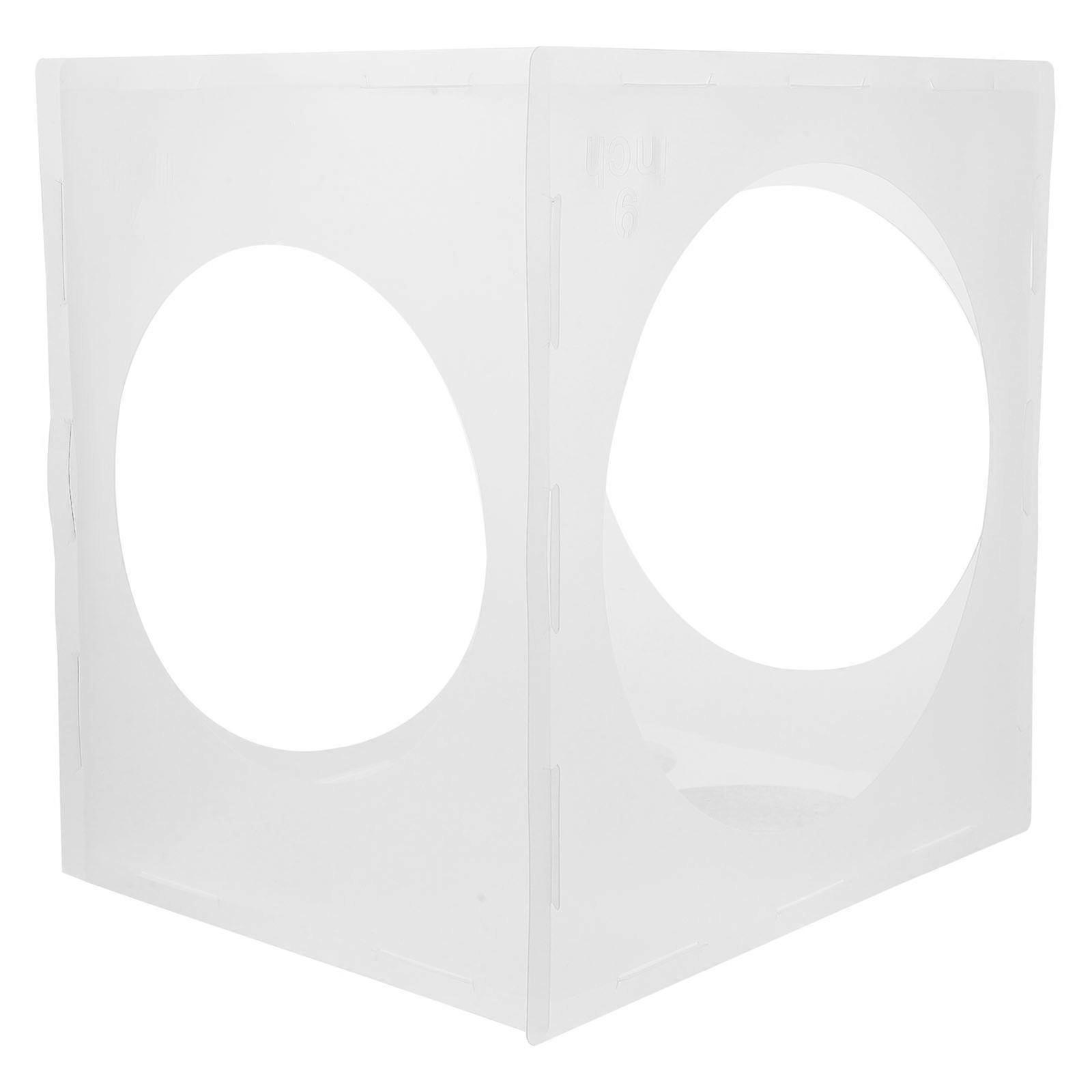 Transparent Balloon Sizer Box Pc Plastic Balloon Sizer Cube For Party Celebrations Storage Protection 1Set