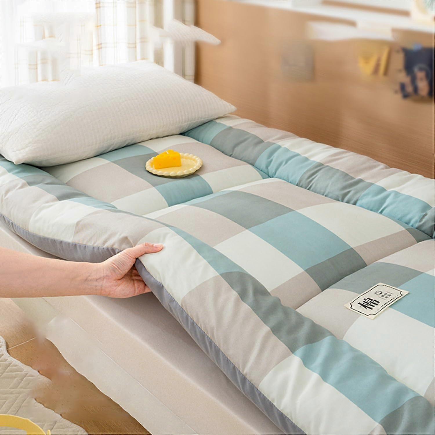 Super soft shaggy floor futon mattress, extra thick, rollable, for double bed, breathable, floor bed, guest bed Ref: 6823