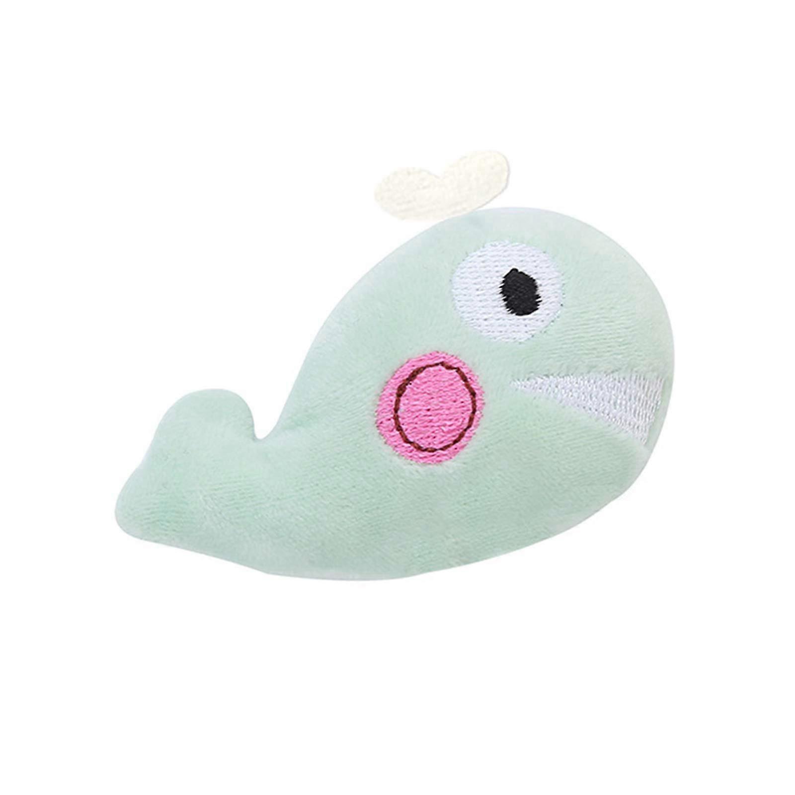 Cat toys, catnip, interactive plush chew toys, pet toys, claw, funny catnip, soft dental cleaning toys, kitten, pet products (Whale)