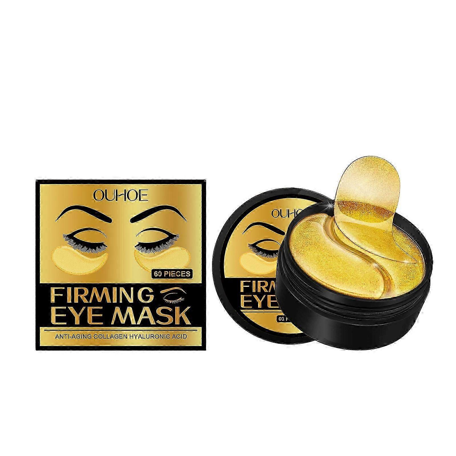Under Eye Patches - Maschera per gli occhi d'oro rassodante - Trattamento occhi gonfi e occhiaie, riduce le borse sotto gli occhi e leviga le rughe Cuscinetti per gli occhi antietà con Col