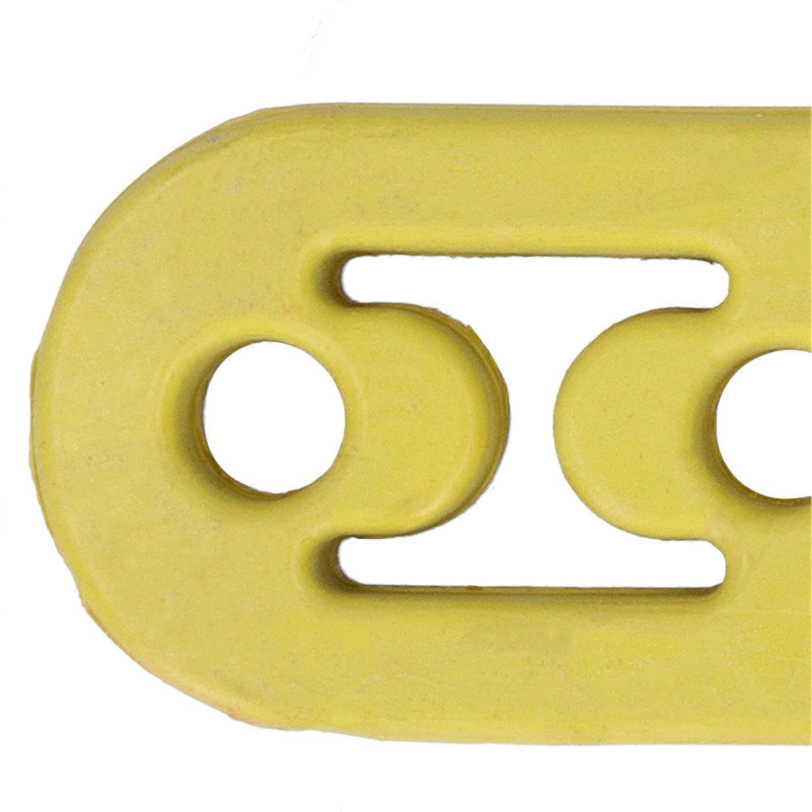 12mm Muffler Hanger Exhaust Pipe 4 Holes Adjustable Polyurethane Buffer Shockproof UniversalBlue