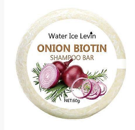 Savon Shampoing à l’Oignon et à la Biotine - 60g Convient à tous les types de cheveux Hydratant LissantSoin Capillaire Riche En Extrait De Romarin
