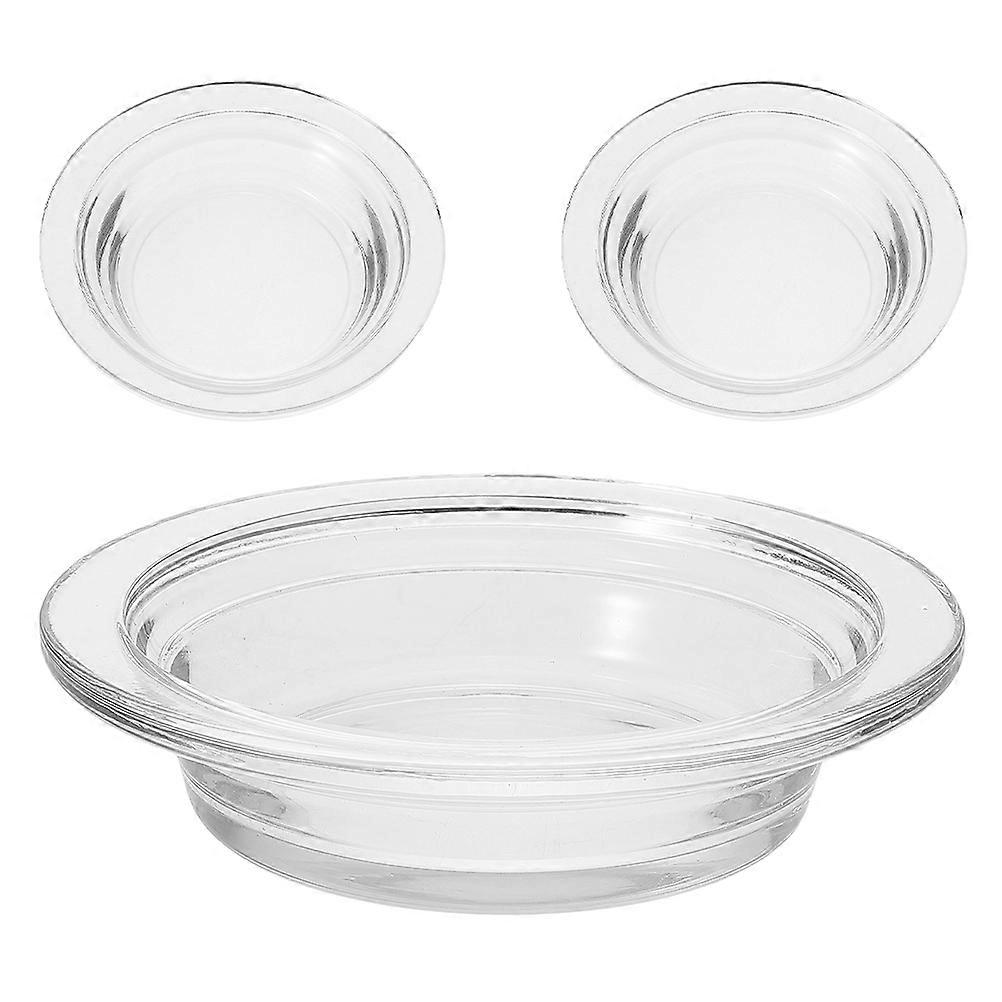 Bowl Plate Aromatherapy Users Versatile Compatibility 3Pcs Glass