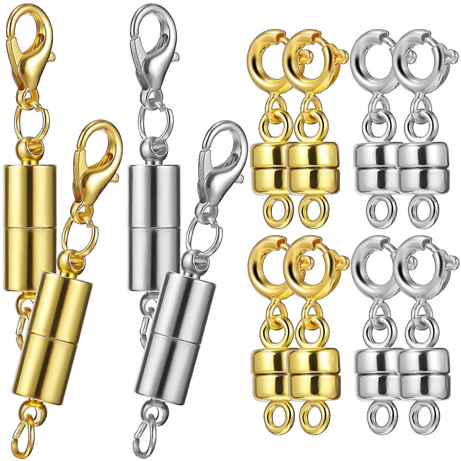 Magnet Jewelry Connectors Round Cylinder Shape Bright and Glossy Style Copper Material 2.8cm/1.10in 4Pcs
