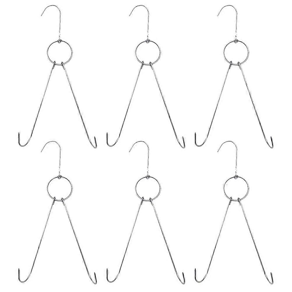 Rust-Proof Meat Hooks Stainless Steel Butcher Hook Hanging Bacon Butchering Professional Chefs 6Set