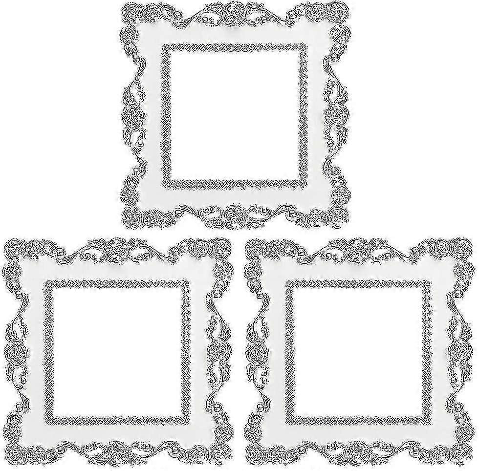 3pcs Light Switch Cover Sticker Set Plastic Resin Panel
