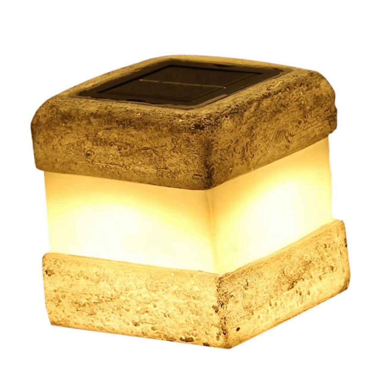 Solar Garden Light Solar Stone - Decorative Outdoor Lighting With Automatic Dusk Sensor For Garden And Patio