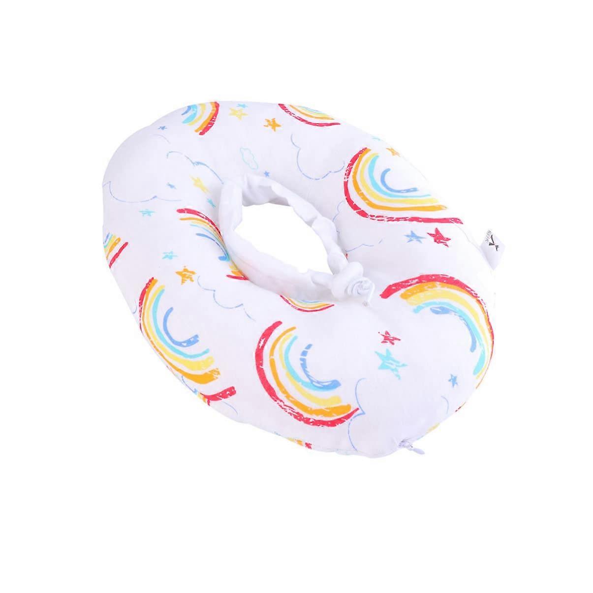 Cat Surgical Collar Recovery Collar for Cats and Dogs, Rainbow Color, Soft Material to Prevent Stitches, Adjustable Size