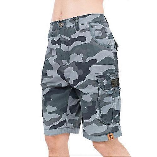 Crosshatch Mens Watchford Camo Cargo Shorts