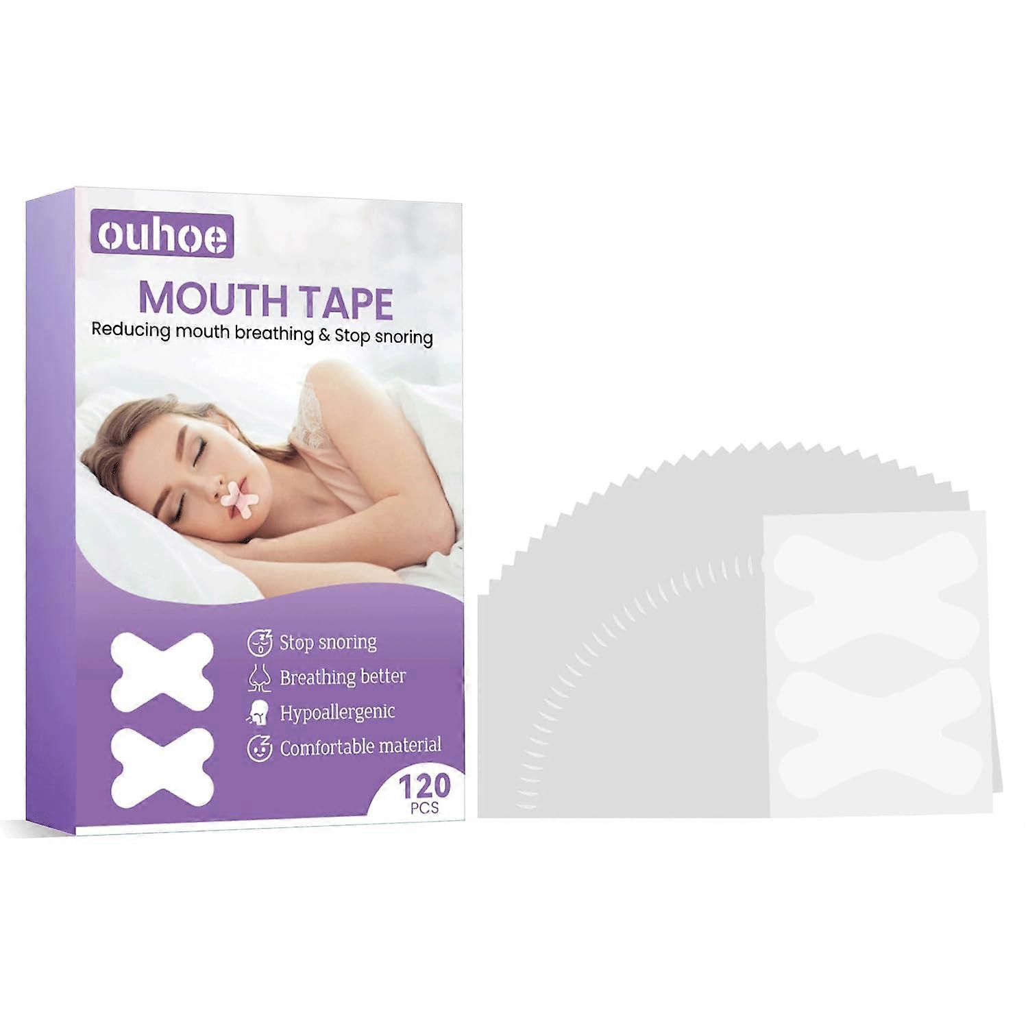 Sleeping Mouth Plasters, Snoring Stopper, Pack of 120, Anti Snoring, Mouth Tape for Sleeping Reduce Snoring and Get Used to Breathing Through the Nose