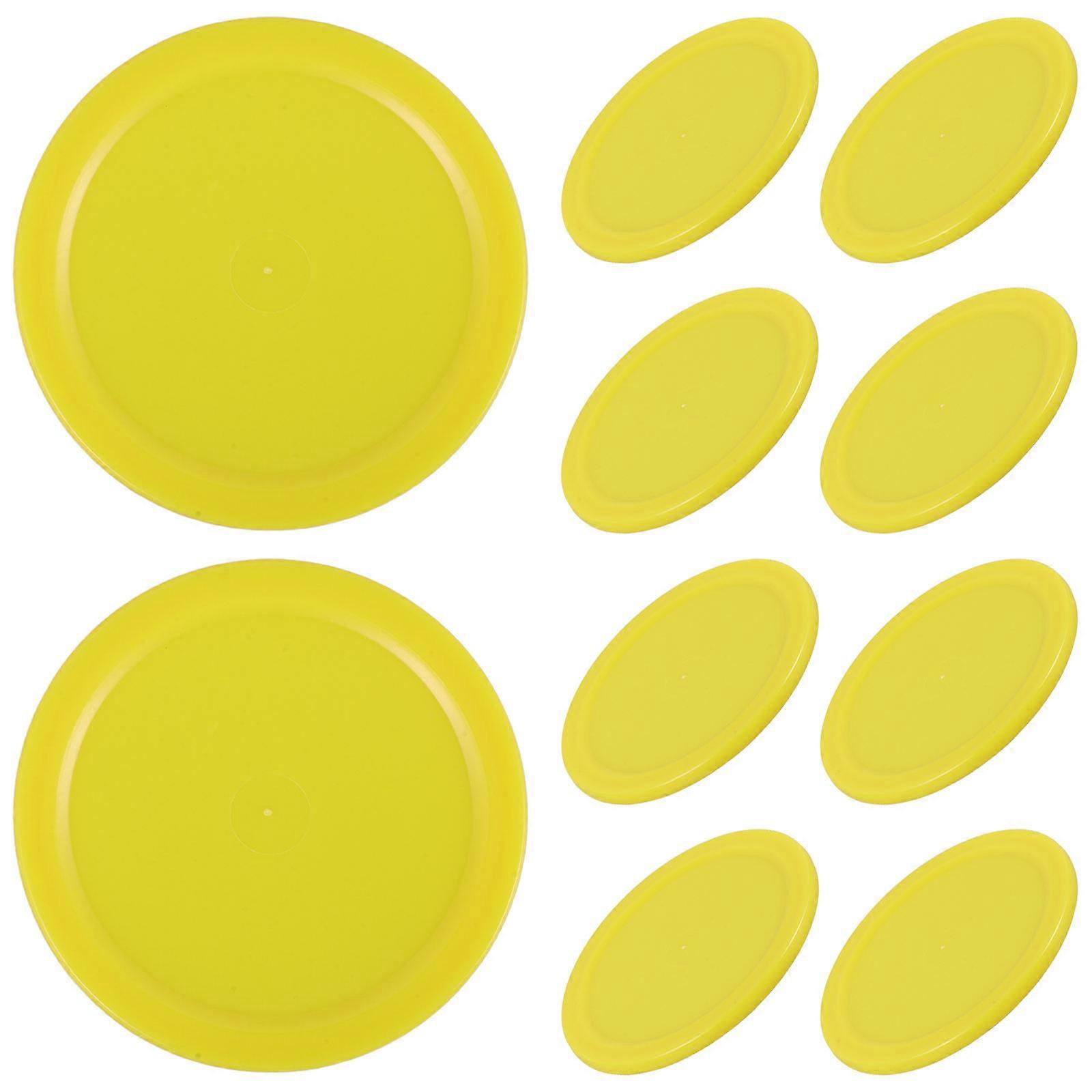 1 Set Durable Plastic Table Hockey for Game Tables Smooth Gliding Replacement for Skill Levels 10 Pcs