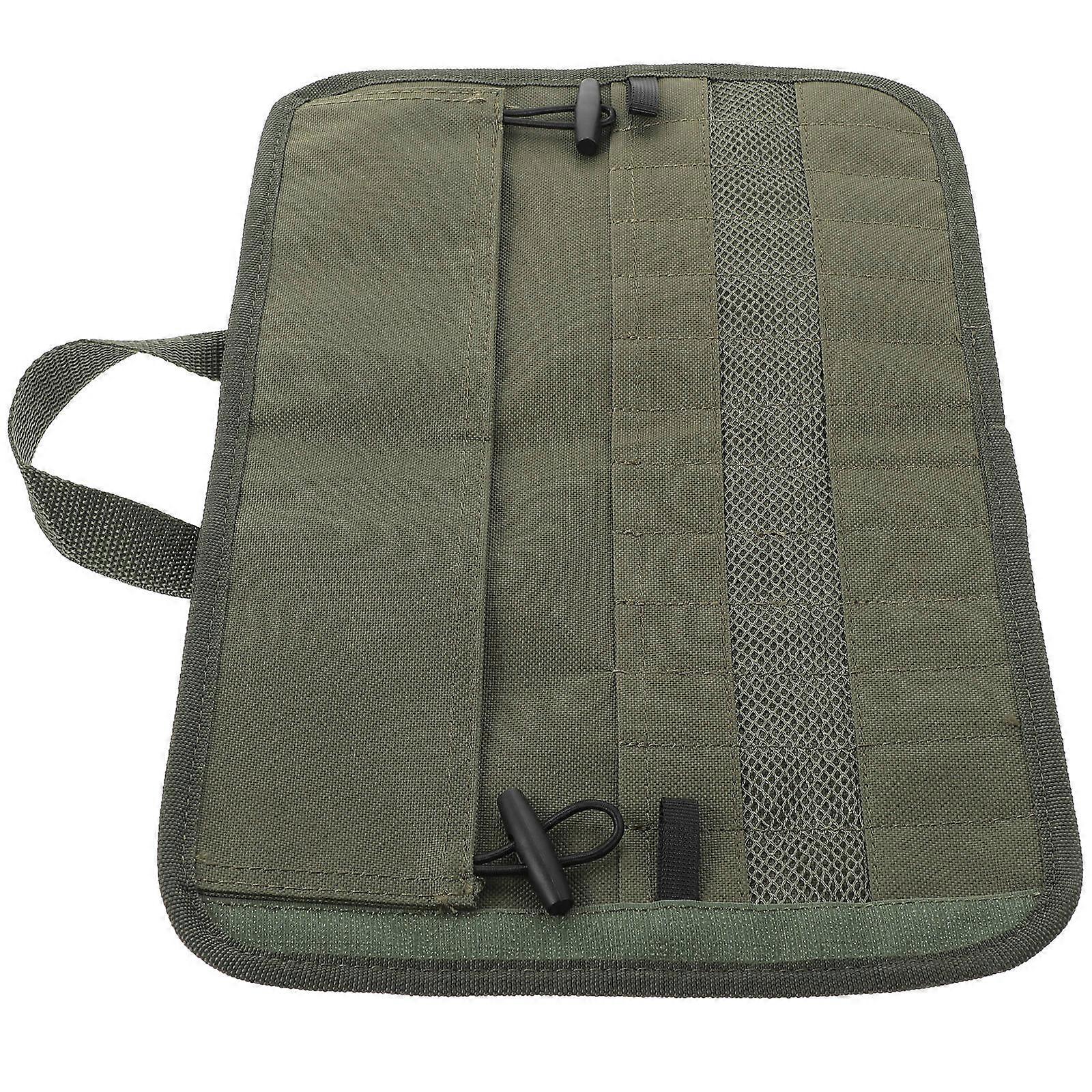 Picnic Utensil Holder Camping Tableware Bag Foldable Rectangular Oxford Cloth Protect from Weather 1Pcs