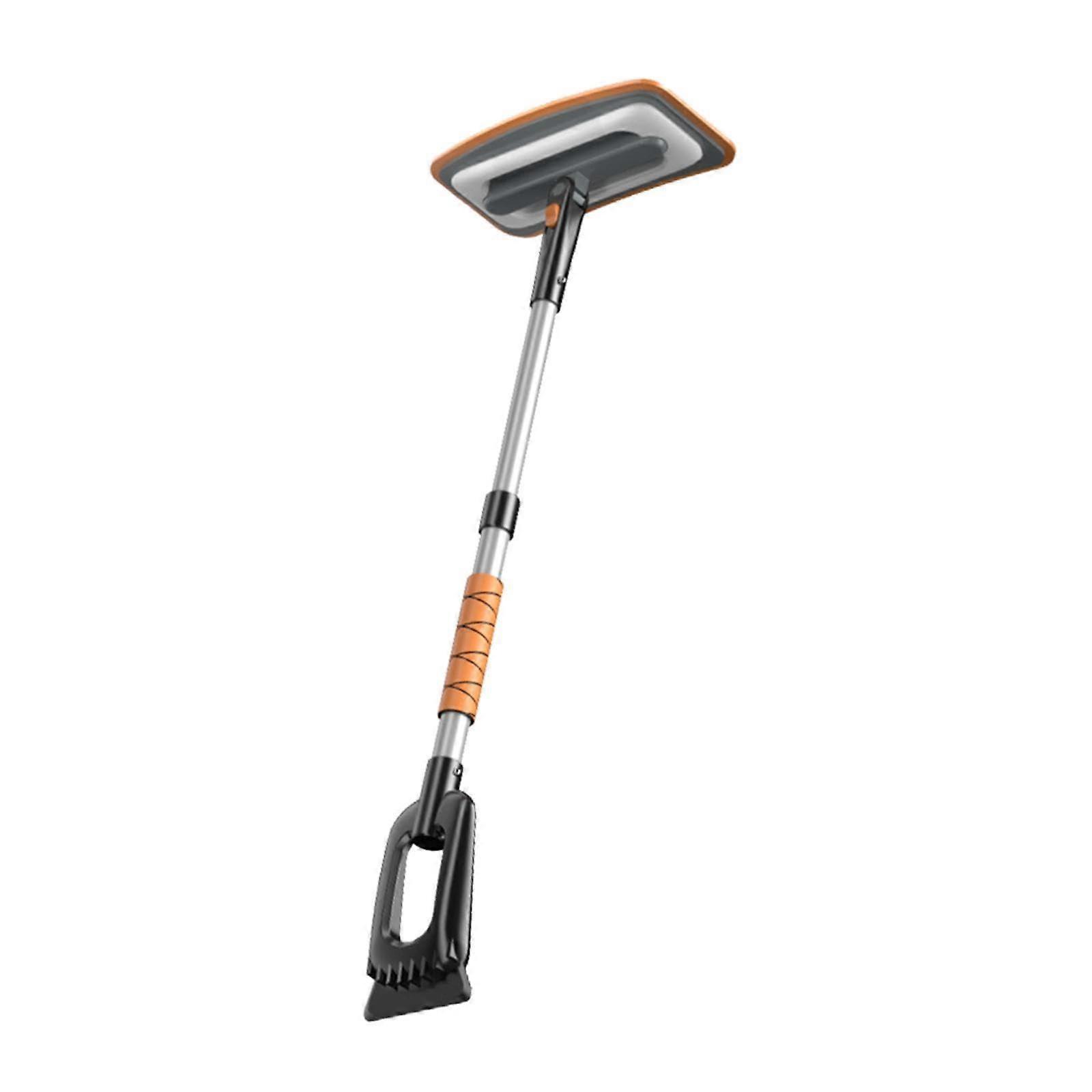 Expandable Snow Cleaner Tool with Eva Sponge Head for Automotive Use, Orange