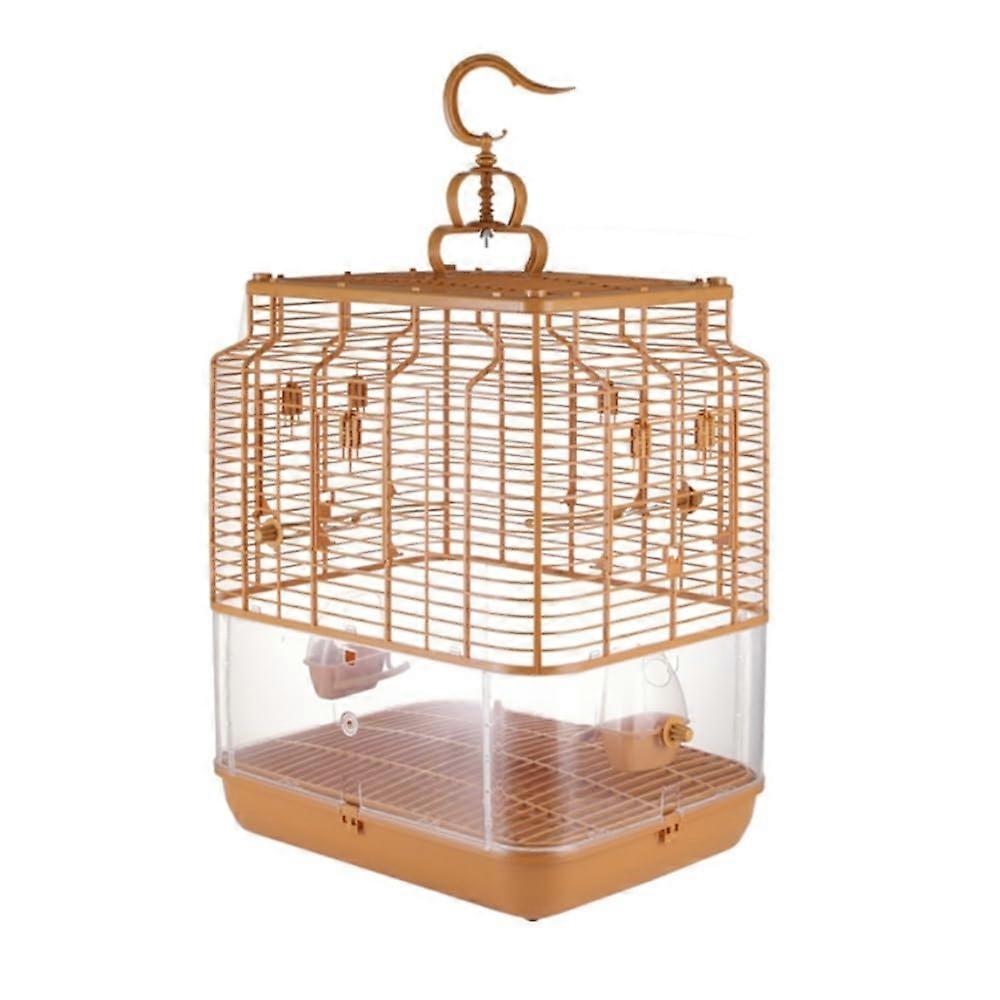Vogelkäfig Large bird cage, antiscatter, parrot, peony, home villa, bird cage, can be hung and stacked, parrot cage