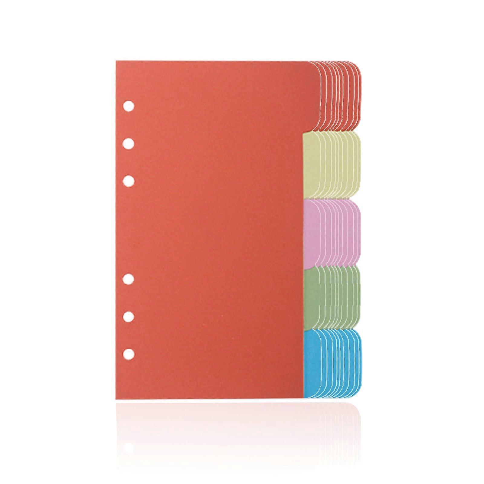 10pcs B 5A 5A 6 Binder Dividers Paper Dividers Indexes Dividers for Travel Binder Notebook Diary Solid