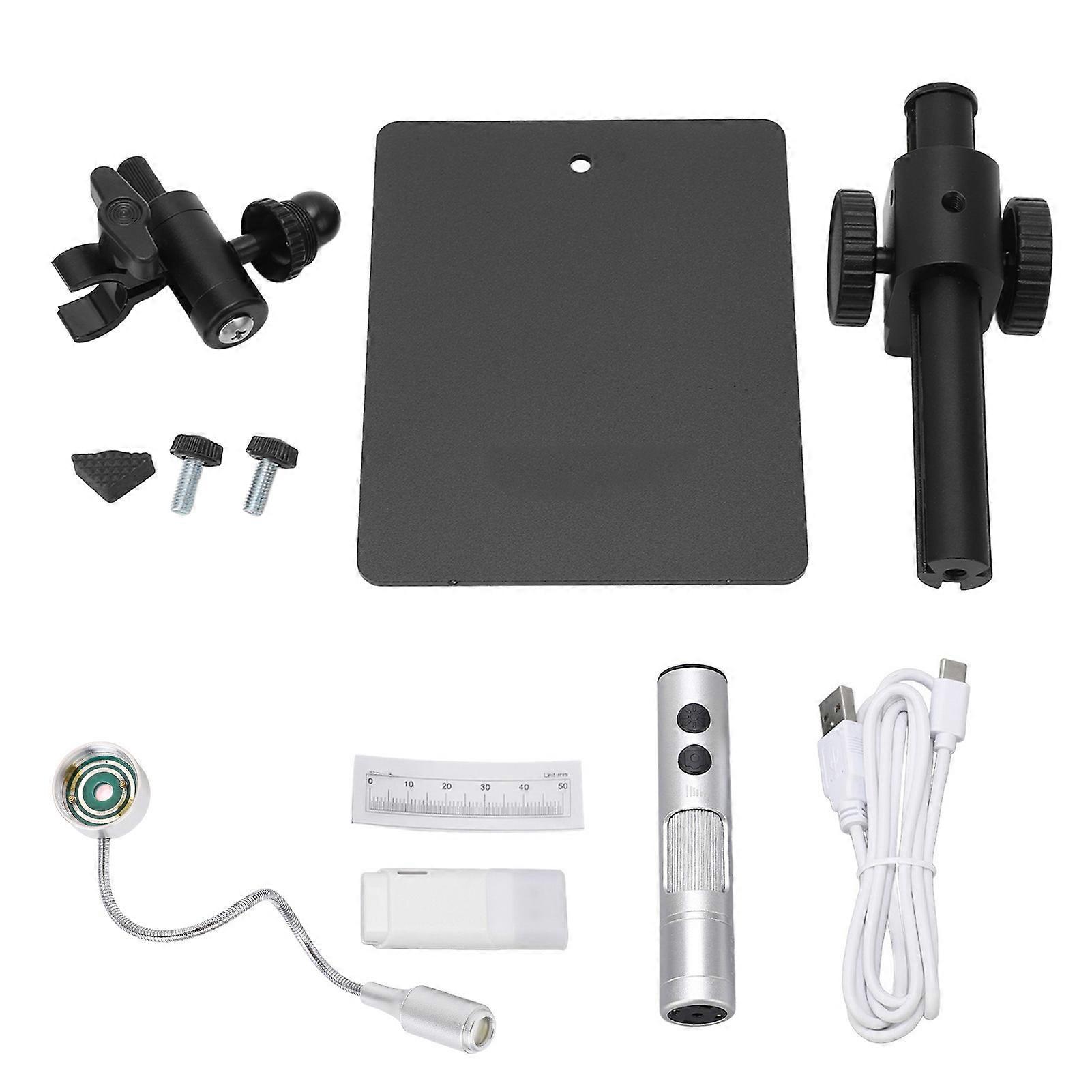 Digital Microscope Magnifier 12MP 750X Magnification 360 Degree Adjustment USB Electron Microscope with Universal Light