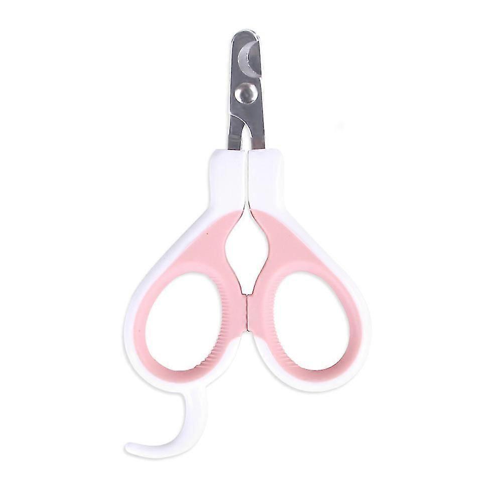 Pets Cat Dog Claw Trimmer Cutter With Sickle Cat Nail Clippers Grooming Scissors Clippers For Rabbit Puppy Kitty pink