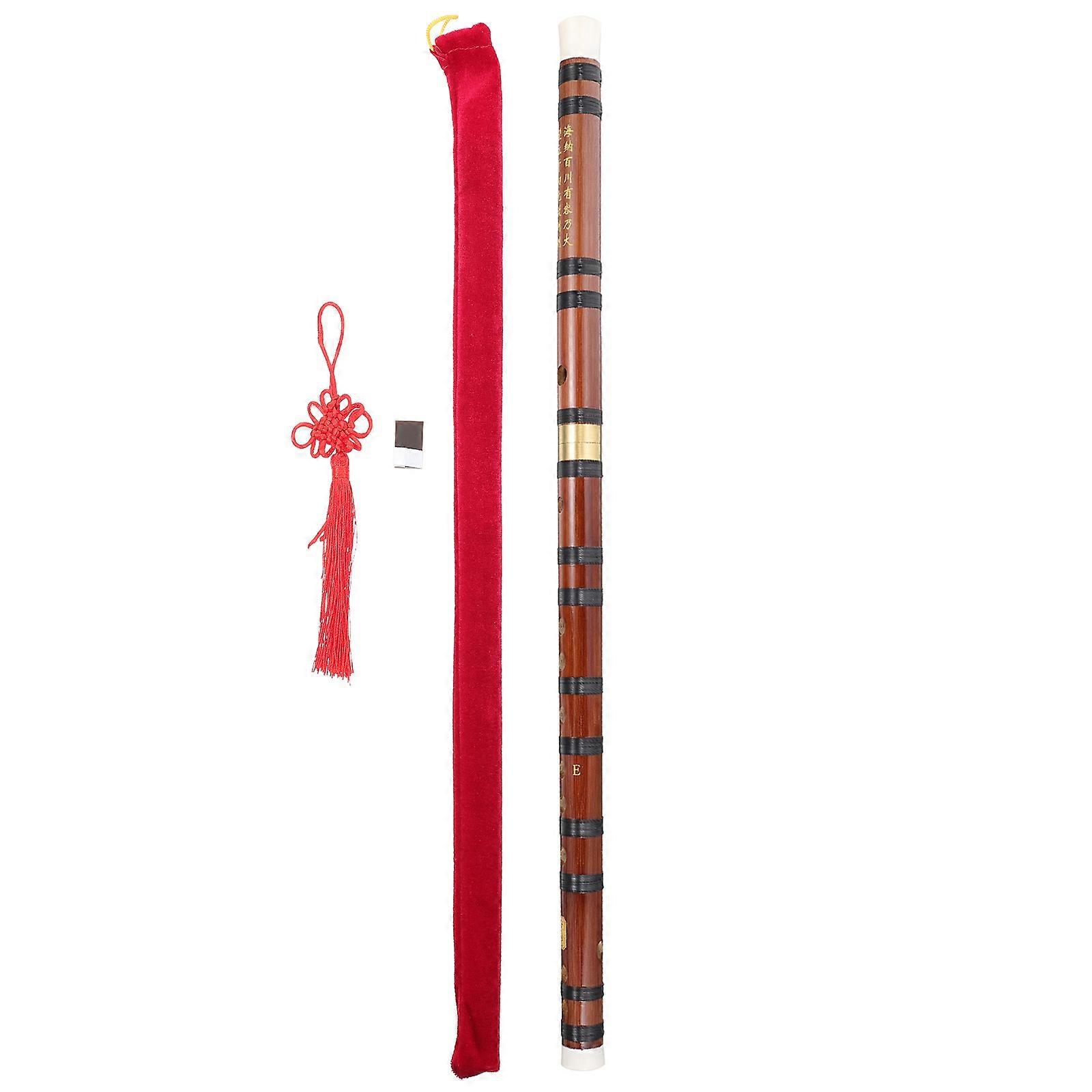 Multi Color Chinese Style Flute for Beginners and Adults Portable Musical Instrument 60x2.4x2.4cm 1 Set