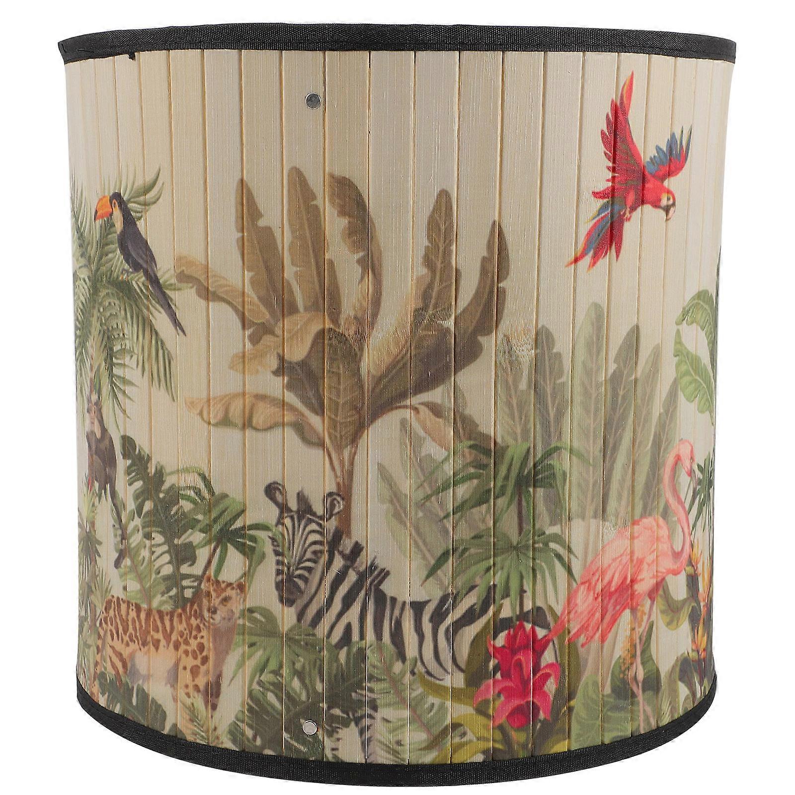 Hanging Lampshade Boho Hanging Lamp For Dining Room Multi 30x30cm Light Diffusion 1Set