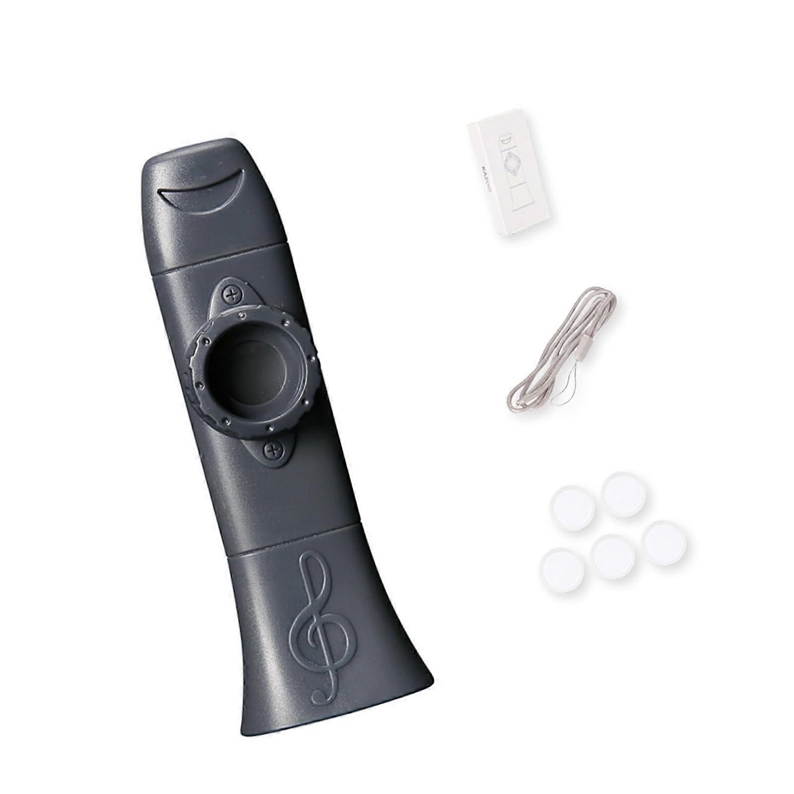 1 Set Kazoo with extra membranes for music lessons, gatherings, and leisure use, party gift.
