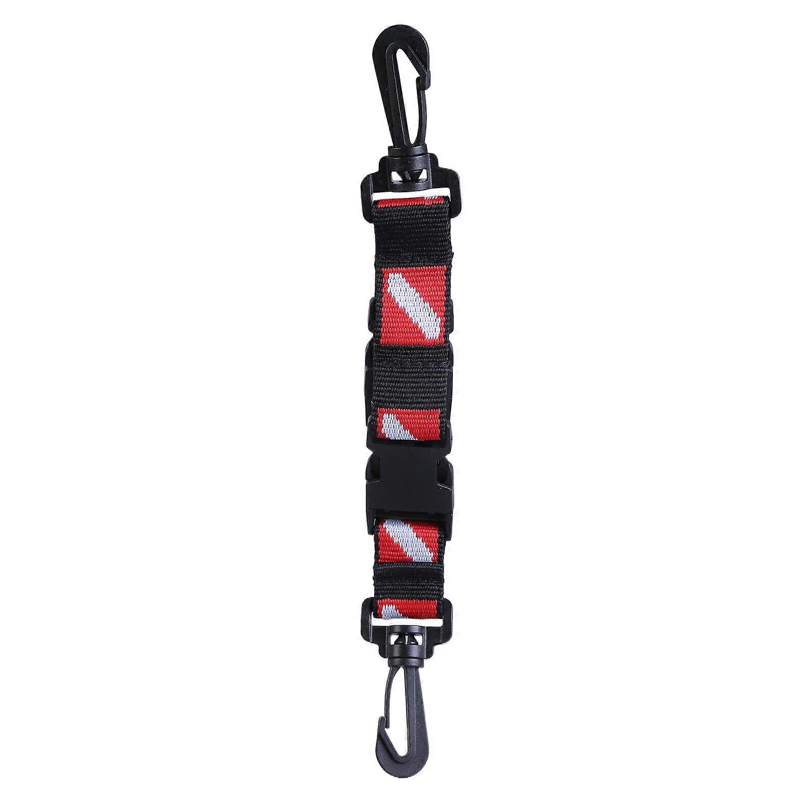 Professional BCD Diving Strap Features Double Hook Designs for Stability and Convenience, Diving Flags Webbing Flippers Multicolor