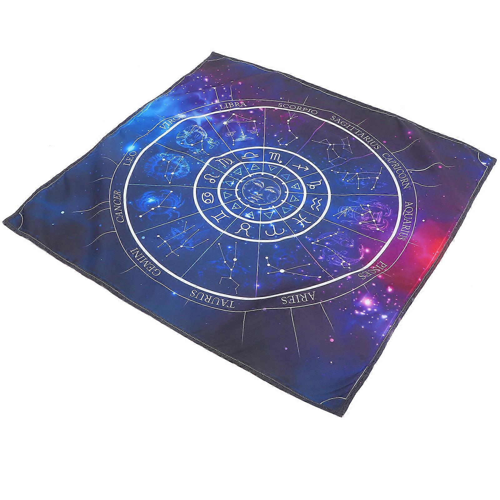 Multipurpose Tarot Desk Cloth Divination Mat Outdoor Use Lint 19.3x19.3in 1Pair