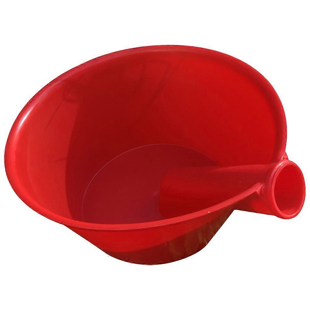 Large Capacity Water Ladle for Gardening with Ergonomic Handle Made of Durable Plastic Red Color
