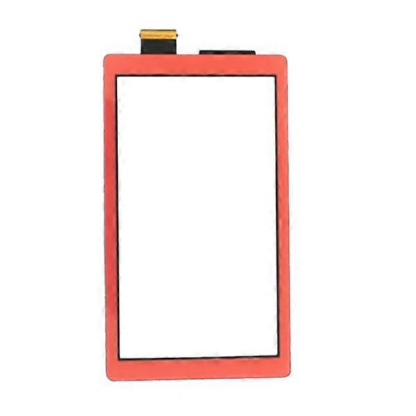 For Nintendo Switch Lite Grade C Digitizer Touch Screen Glass Replacement Part (Without Logo) Red