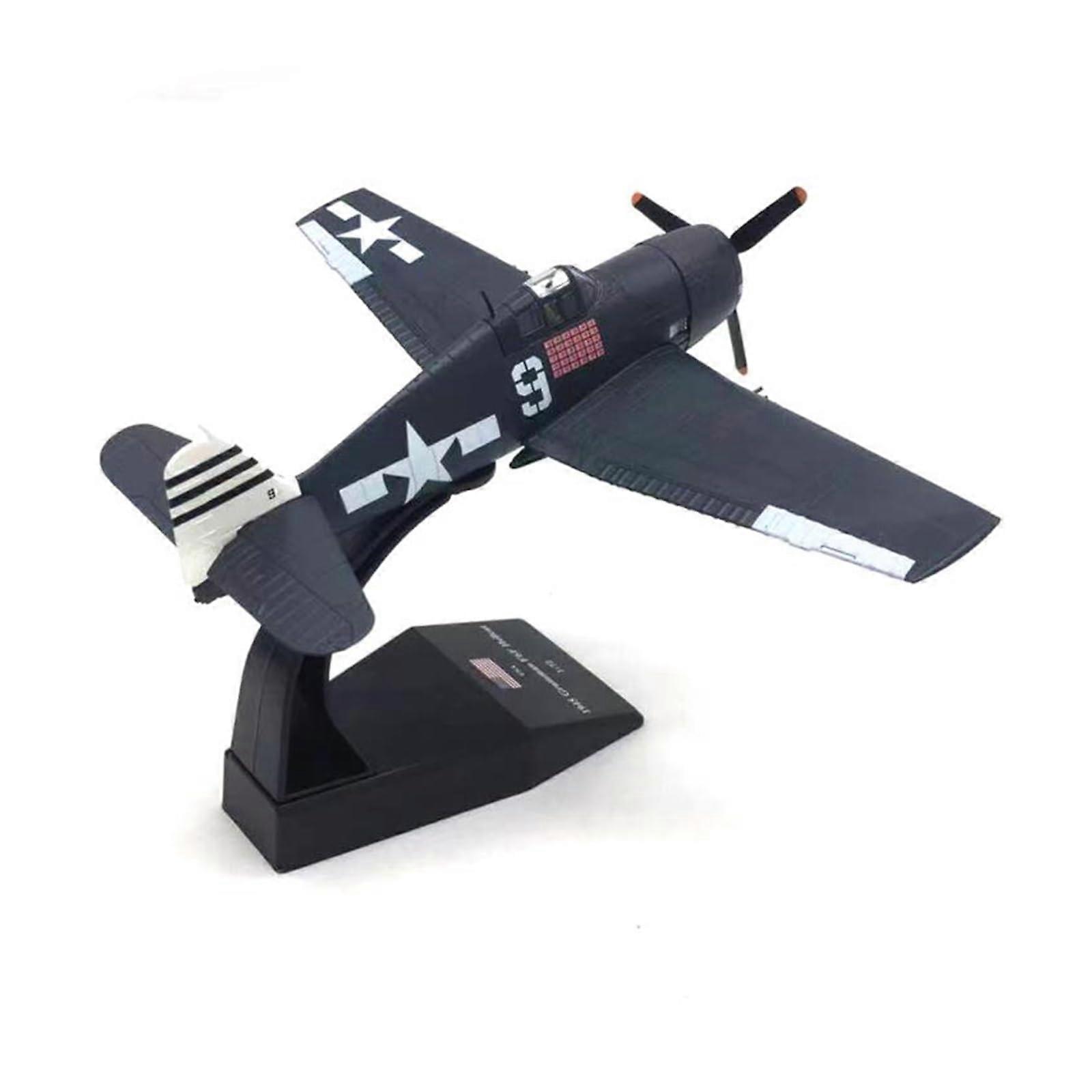 Model Aircraft 1/72 Scale F6F Hellcat - Alloy Static Display Military Aircraft Model For Desk Or Gift Display