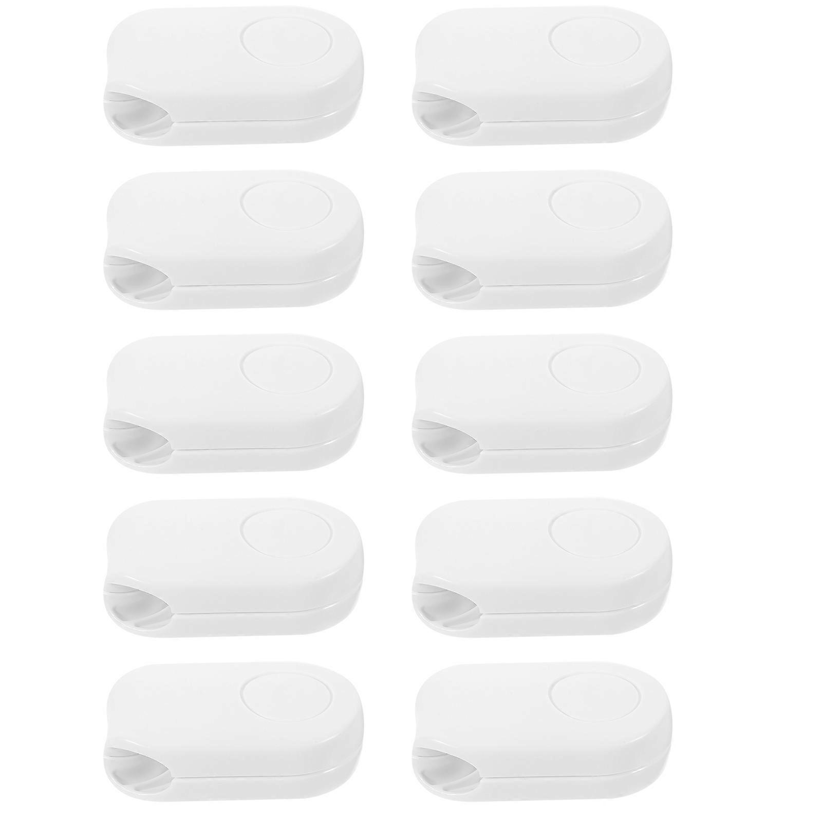 Blind Cord Pull End Roller Blind Handle Homeowners Simple Design White 6.00x3.80x1.90cm Resistance 10Pcs