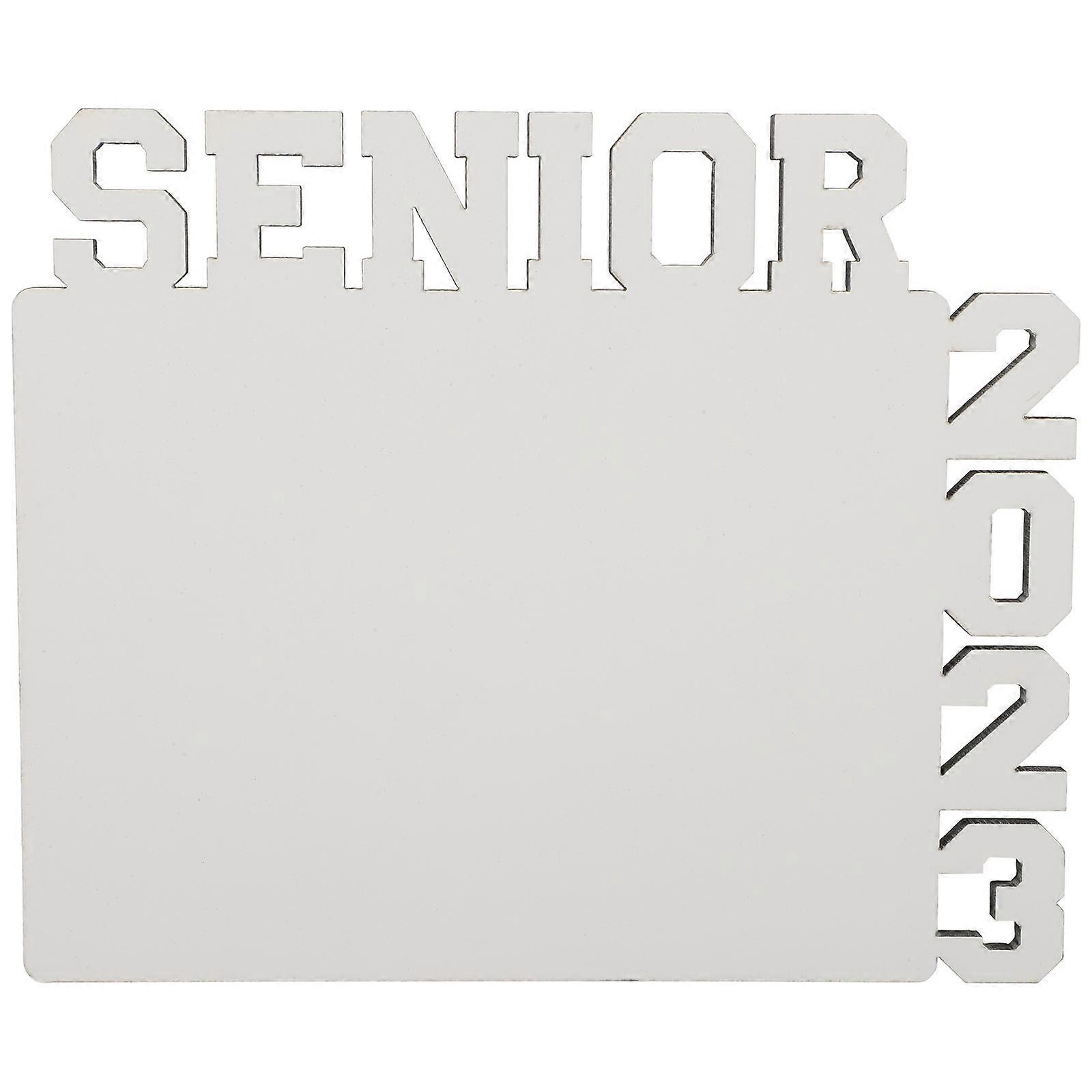 White Graduation Photo Frame Set for Decoration Classic Design Density Board 2023