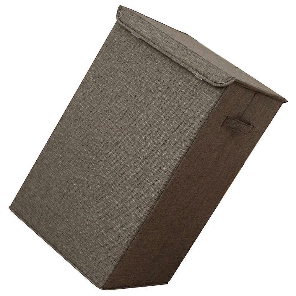 Covered Laundry Basket Storage Bucket For Outdoor Travel Rectangular Fabric 22.01X13.36X13.36in Stable 1Set