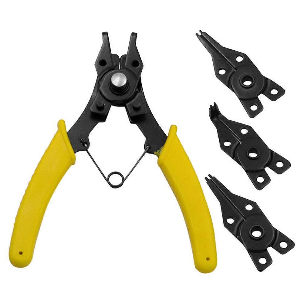 Yellow Pliers Set for Hose with Metal and Plastic Construction Versatile Automotive Repair Tool