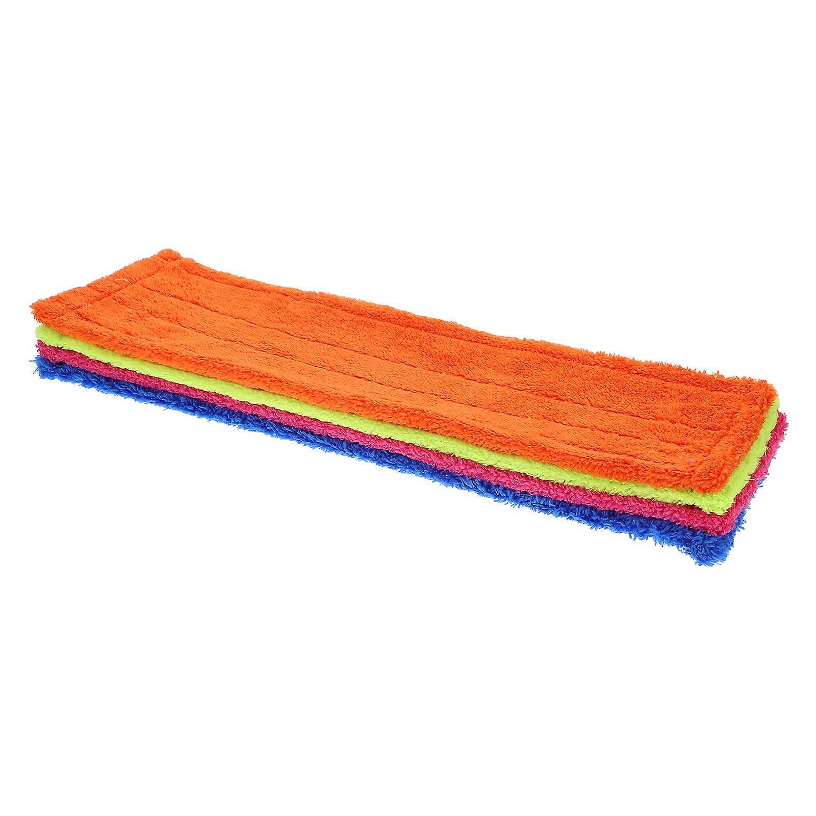 Reusable Mop Pads Mop Replacement Pad Office Cleaning Polishing Blue 4Pcs