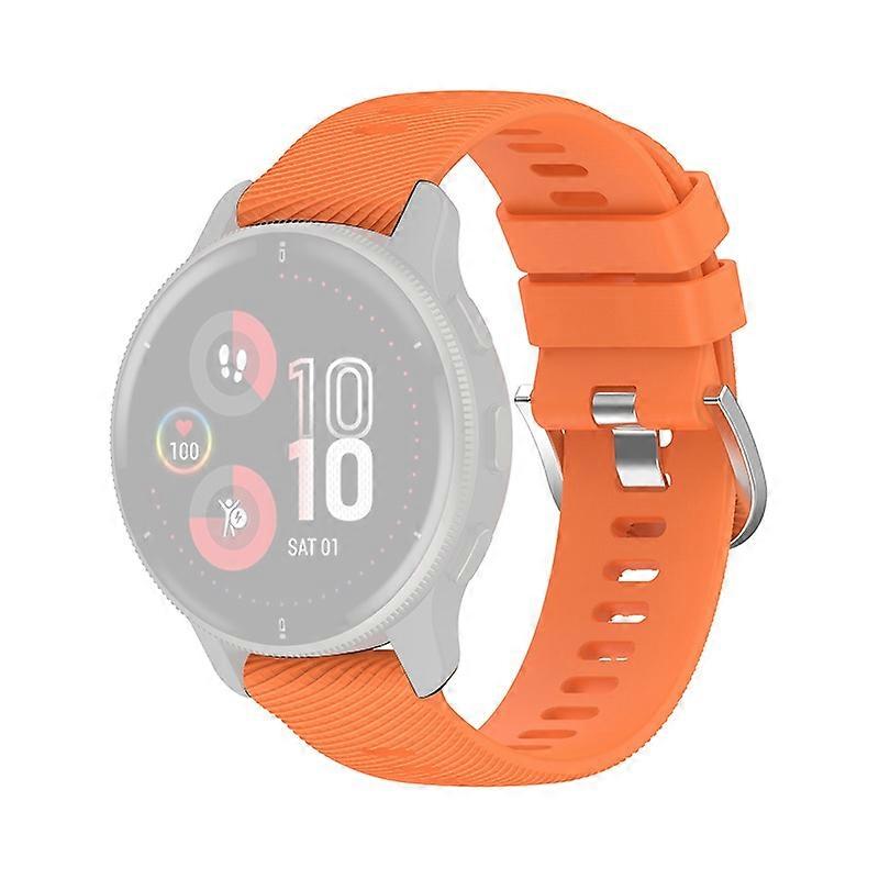 For Garmin Forerunner 255 Vivoactive 4 Cross Stripe Design 22mm Universal Watch Strap Silicone Repla