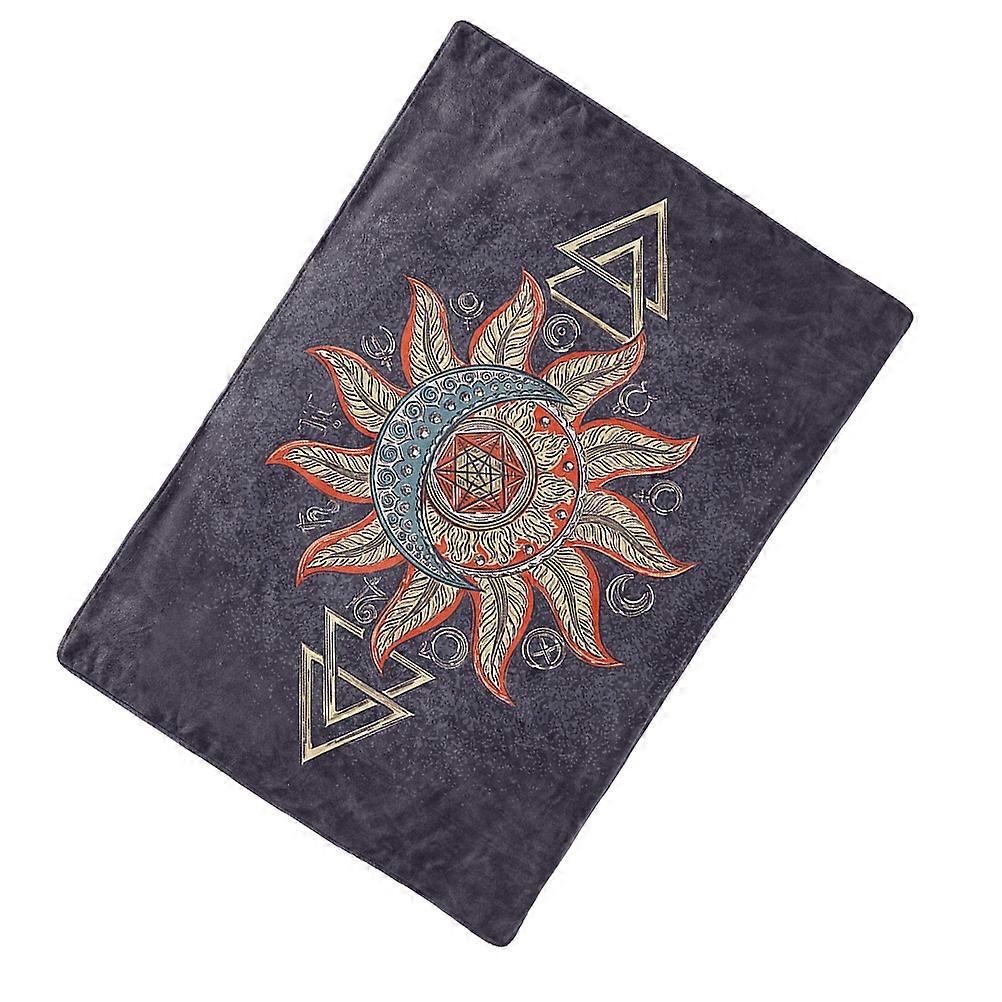 Rectangular Comfortable Home Sofa Blanket In Black Polyester Material Perfect For Home Use 1Pack