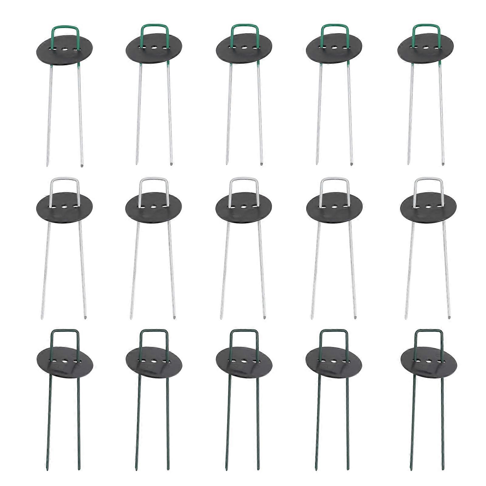 U Shaped Lawn Grass Gaskets 30Pcs 1 Set Galvanized Material Designed For Securing Fake Lawn In Gardens