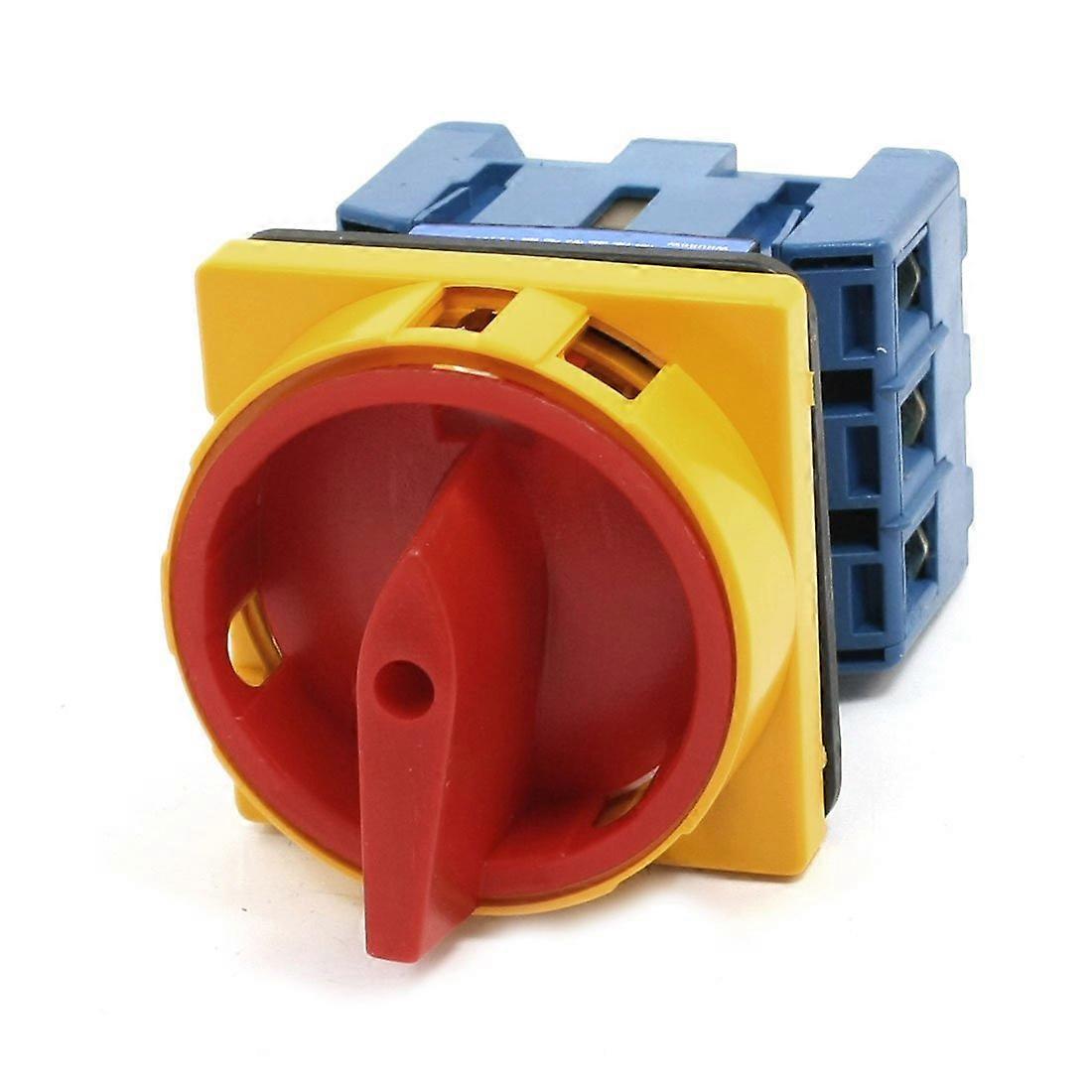 Rotary switch controls automatic transfer switch, Ui 690 V Ith 63 A ON/OFF position, 3phase rotary cam switch, single color.