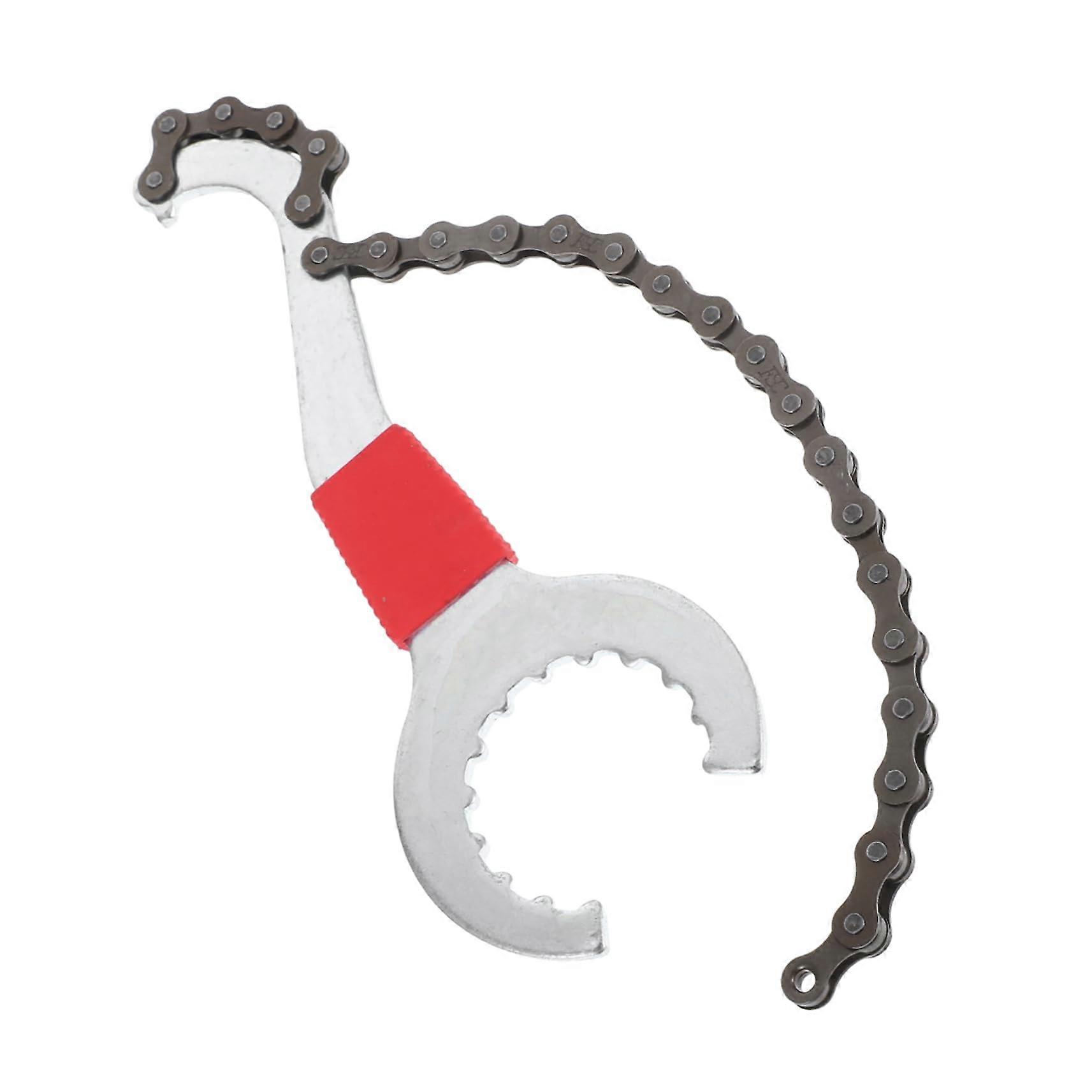 Multifunctional bicycle tool for chains and bottom bracket removal