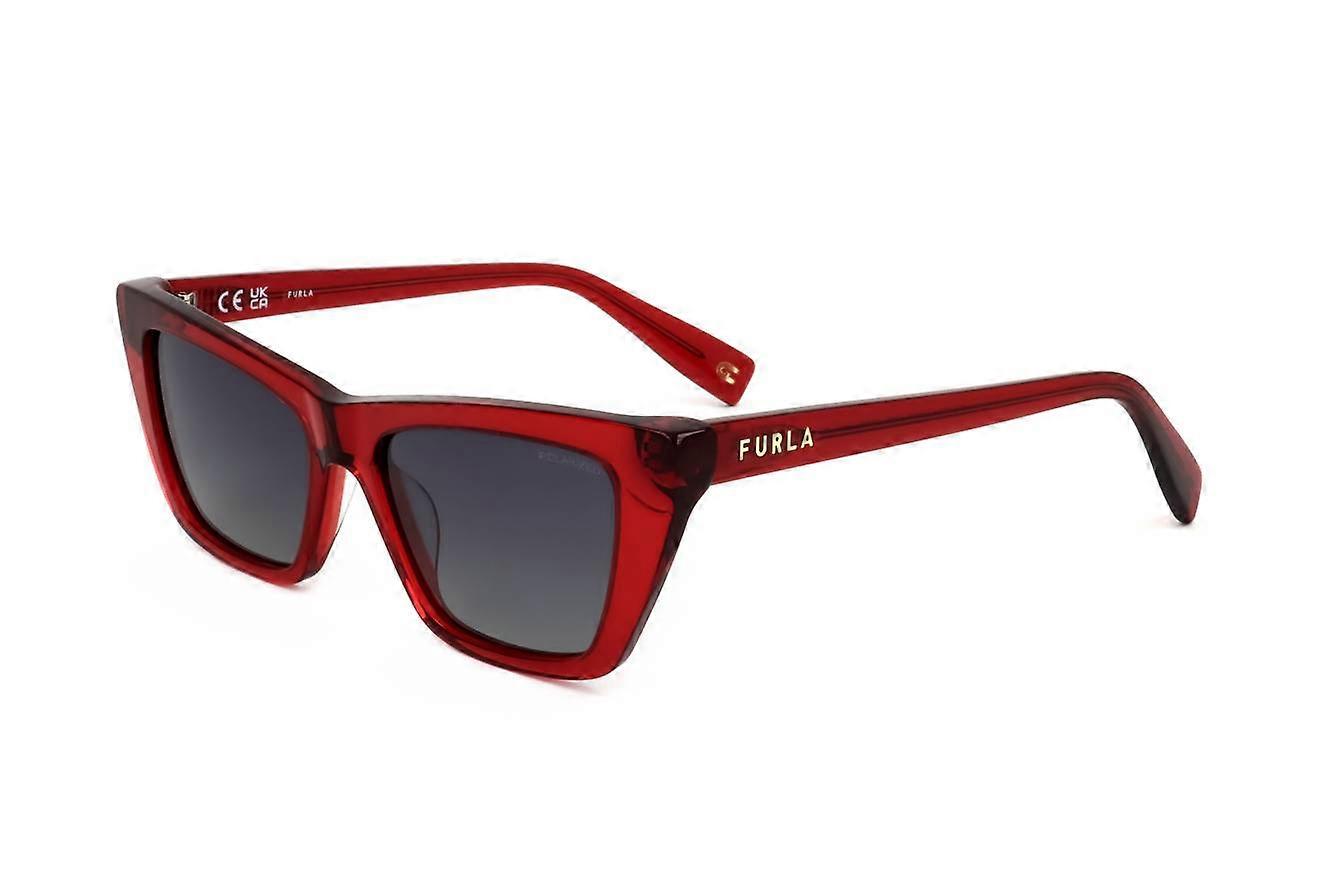 Sunglasses Furla SFU730 6DCP SHINT TRANSP.RED 54/16/145 WOMAN