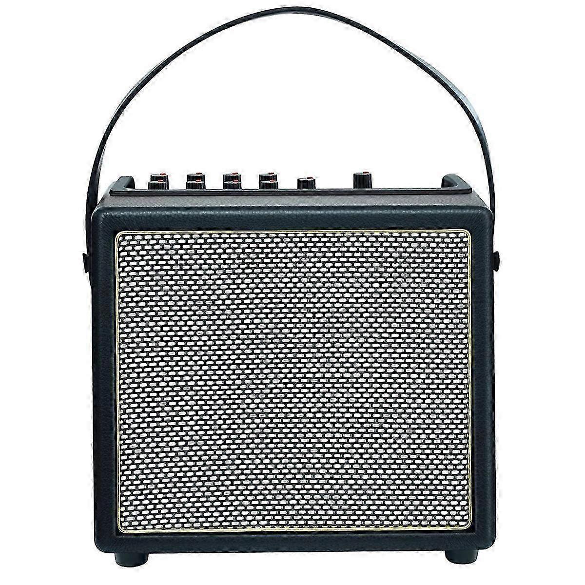 30W Electric Guitar Amplifier with OTG & Bluetooth - Battery-Powered Amp with UK Plug for Portable Sound Performance