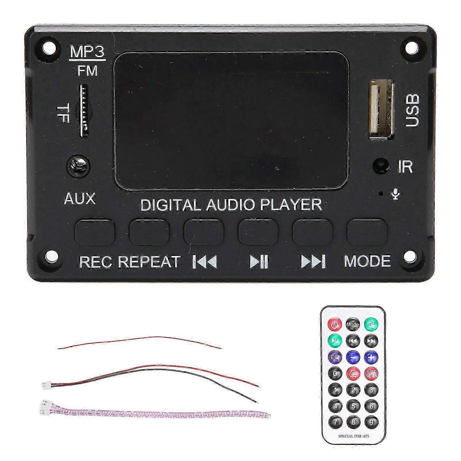 Bluetooth MP3 Decoding Board Module - 2x40W Power with Memory Card, USB Support & FM Radio Functionality
