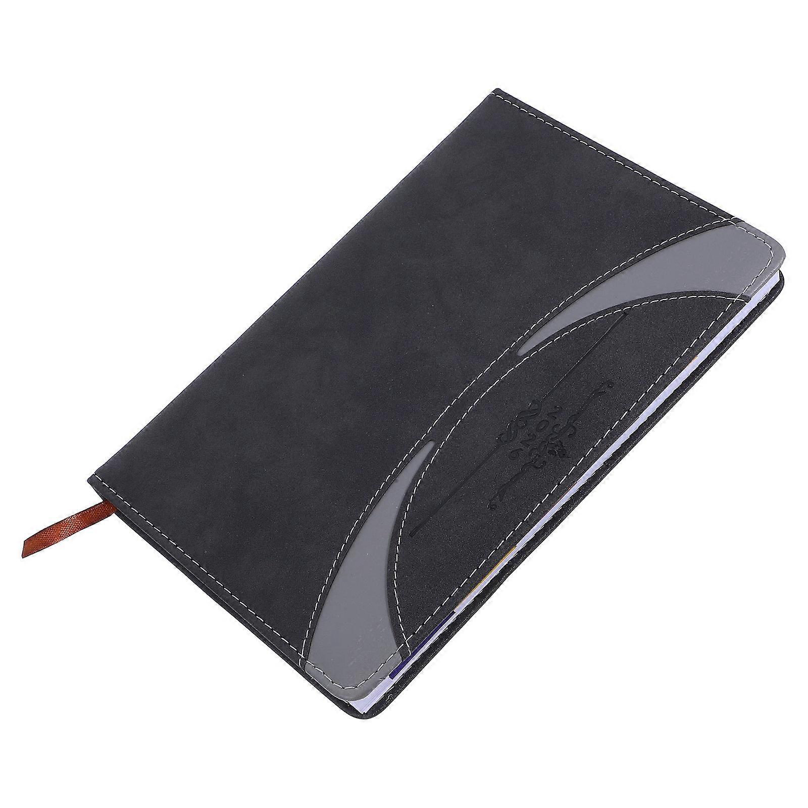 Daily Planner Notebook A5 Pu 2026 Journal With Monthly Index Bookmarks For Men And Women Daily Notes Meetings Travel 1Pack