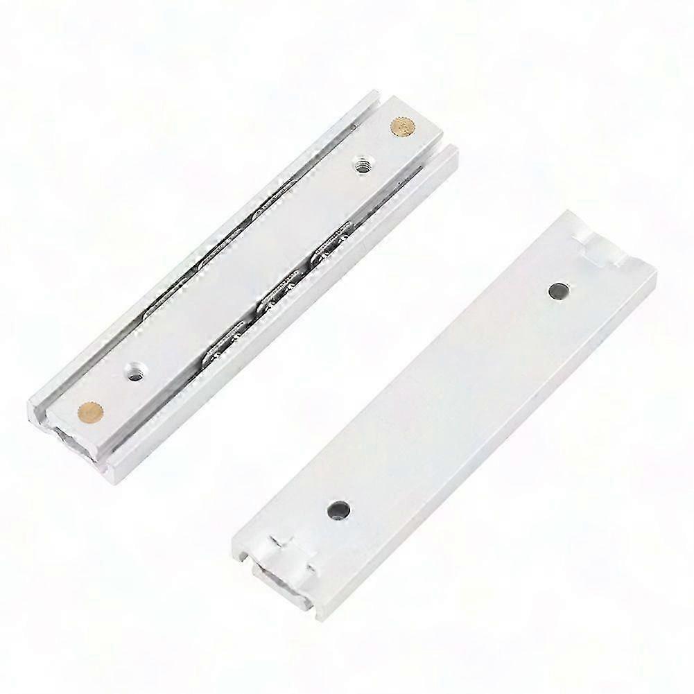 2pcs Mini Aluminum Alloy Drawer Slides 70mm Smooth Durable Cabinet Slideway